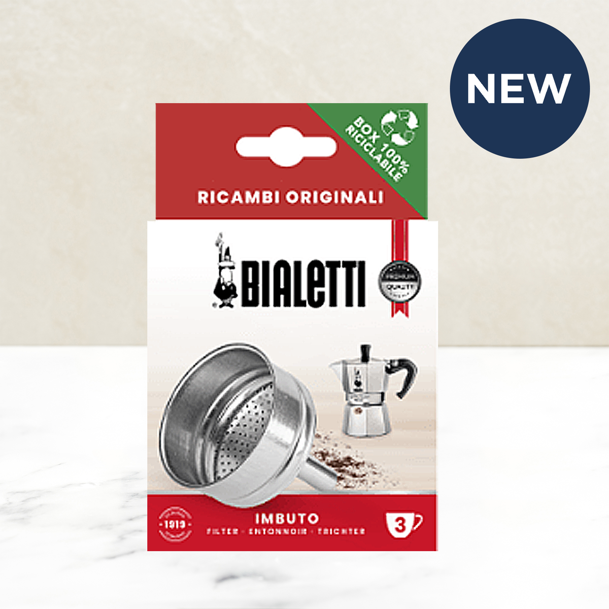 Bialetti Moka Pot Gasket &amp; Filter (Replacement Set)